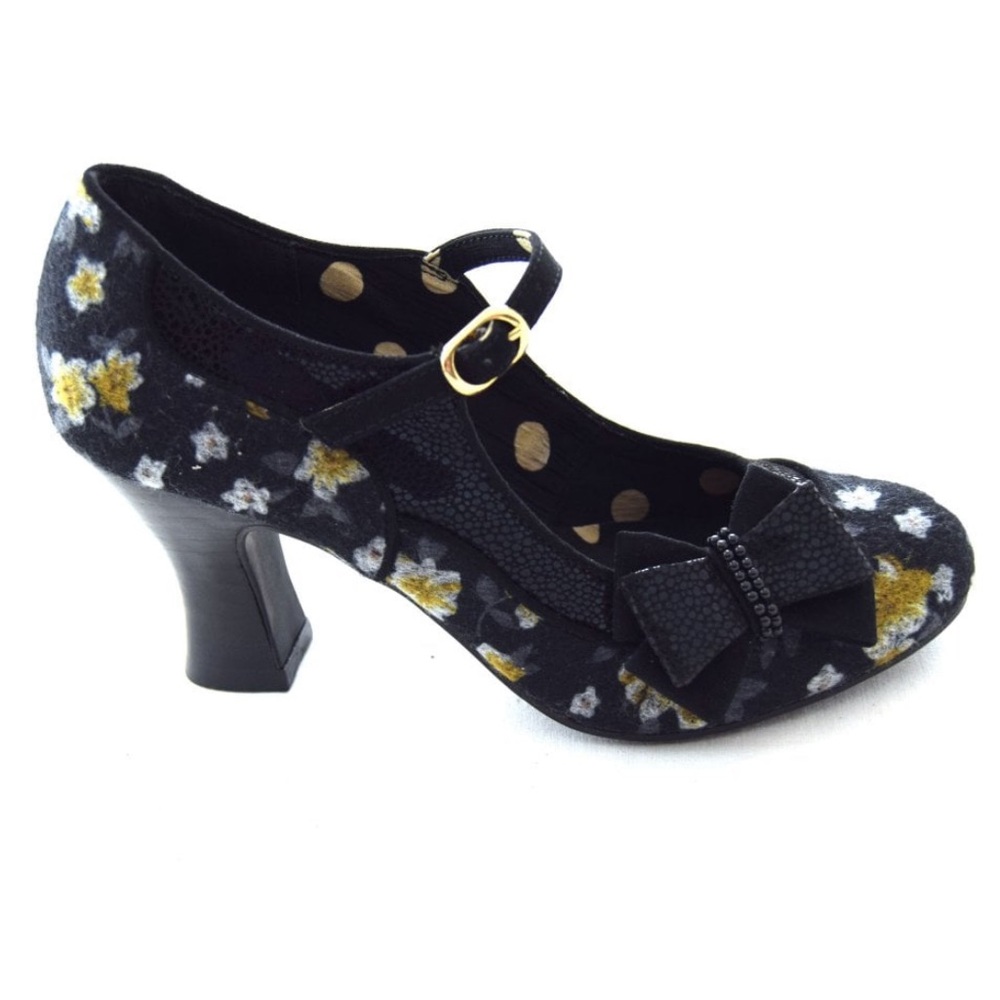 RUBY SHOO CAMILLA LADIES COURT SHOE retro pinup Victorian